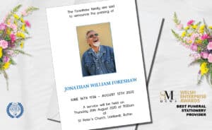 Funeral Stationery 4U | Announcement Cards | Slider | Award
